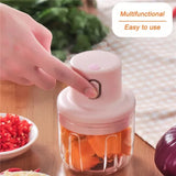 Electric Mini Grinder Food Chopper Combo Set